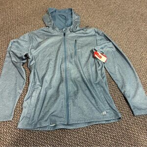 Men's Blue Hooded Jacket